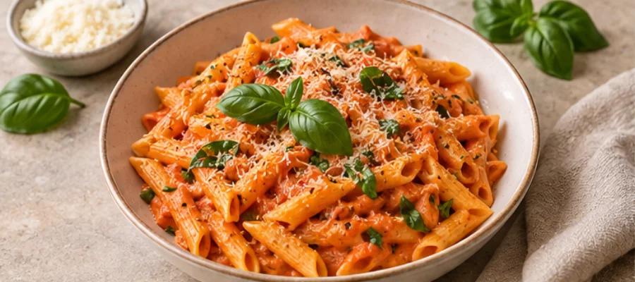 Cremige Tomatenpasta
