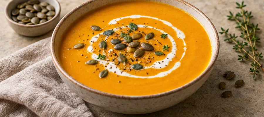Cremige Kürbissuppe