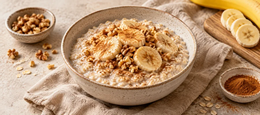 Warmes Bananen-Porridge