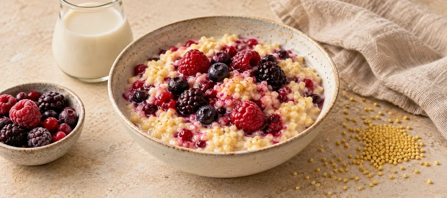 Beeren-Hirse-Frühstück