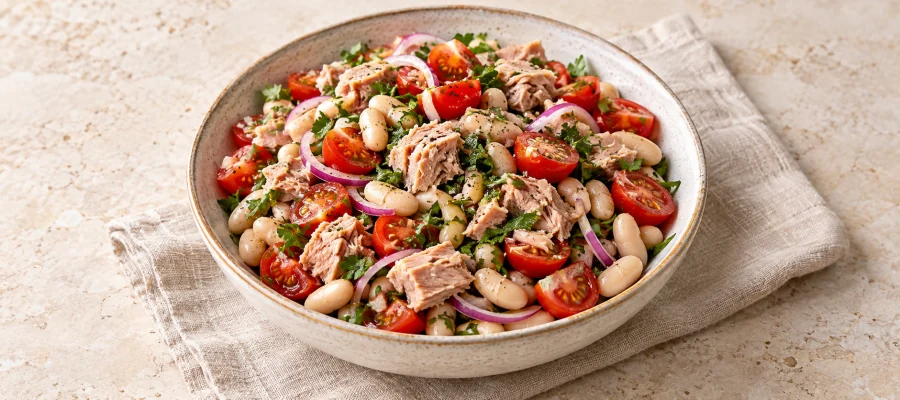 Thunfisch-Bohnen-Bowl