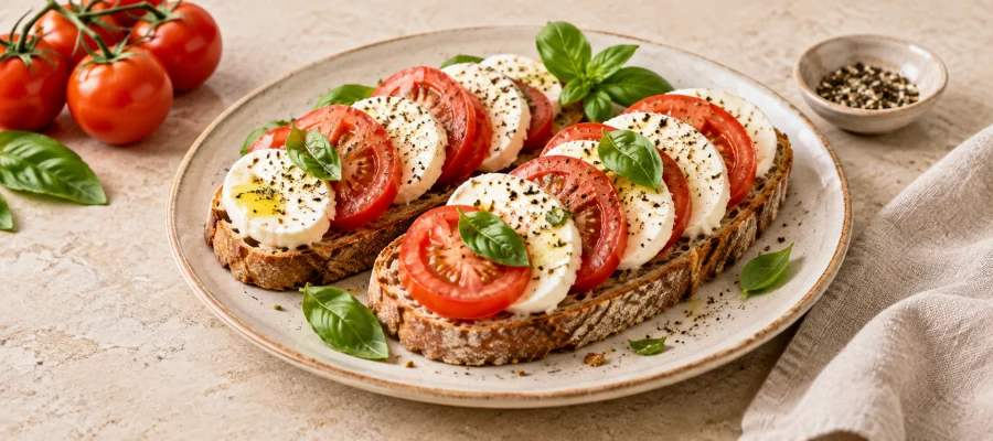 Caprese-Abendbrot