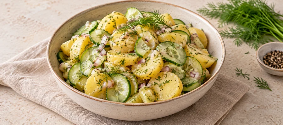 Kalter Kartoffel-Gurken-Salat