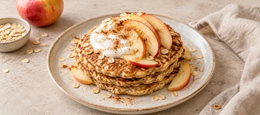 Apfel-Hafer-Pancakes