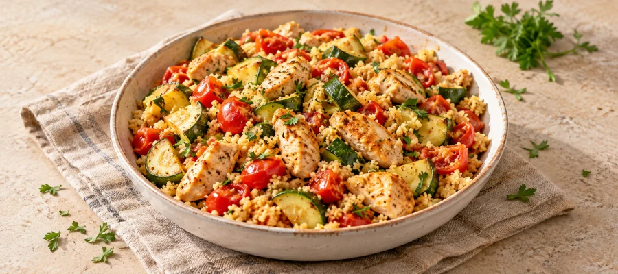 Hähnchen-Couscous-Pfanne