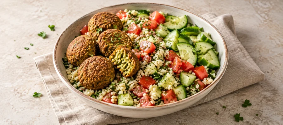 Falafel-Taboulé-Bowl
