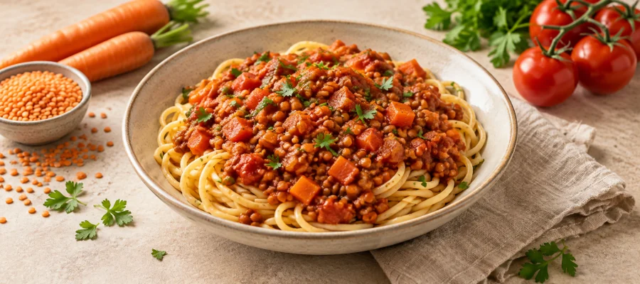 Linsen-Bolognese