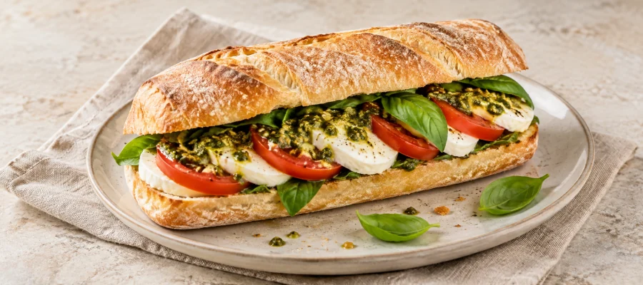 Caprese-Pesto-Sandwich