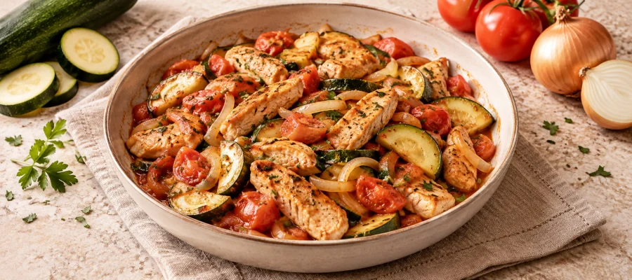 Puten-Zucchini-Pfanne