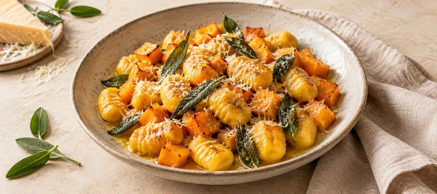 Kürbis-Gnocchi in Salbeibutter