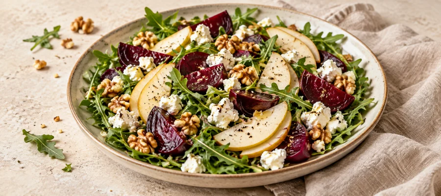 Rote-Bete-Ziegenkäse-Salat