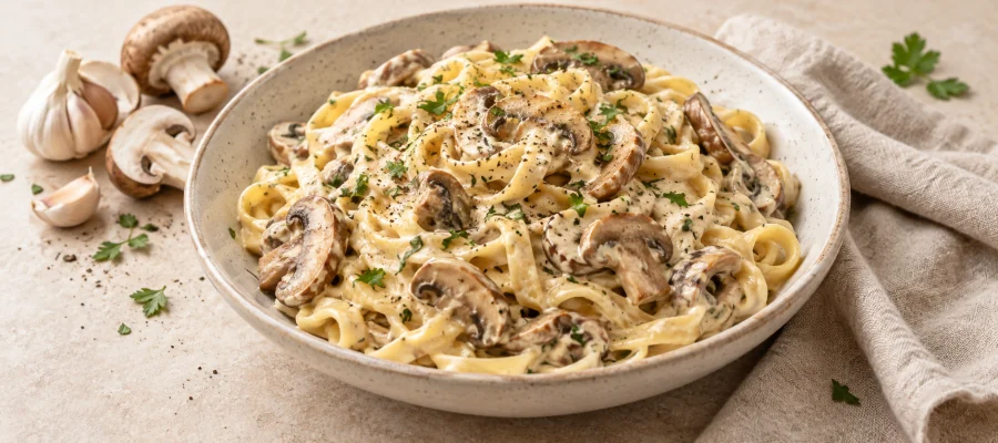 Pilz-Rahm-Pasta