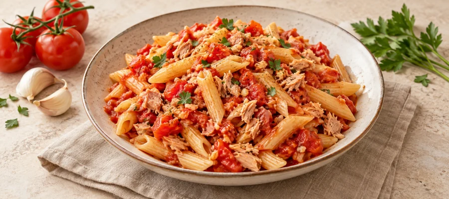 Thunfisch-Tomaten-Pasta