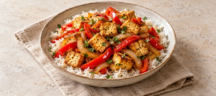 Tofu-Gemüse-Pfanne