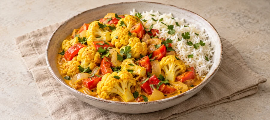Blumenkohl-Curry-Pfanne