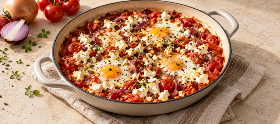 Mediterrane Feta-Eier