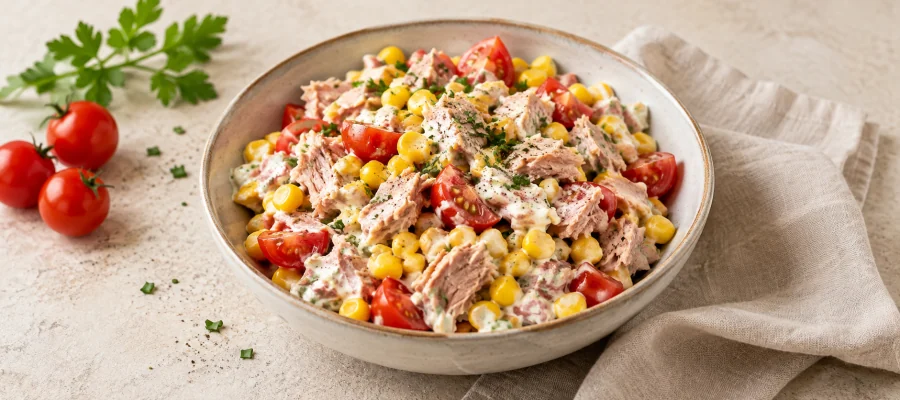 Thunfisch-Mais-Bowl