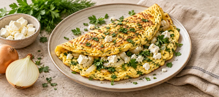 Feta-Kräuter-Omelett