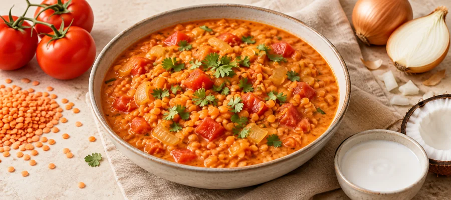 Rotes Linsen-Curry
