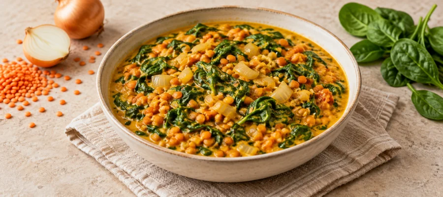 Linsen-Spinat-Curry