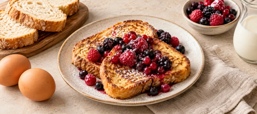 Arme Ritter mit Beeren