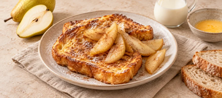 Arme Ritter mit Birne