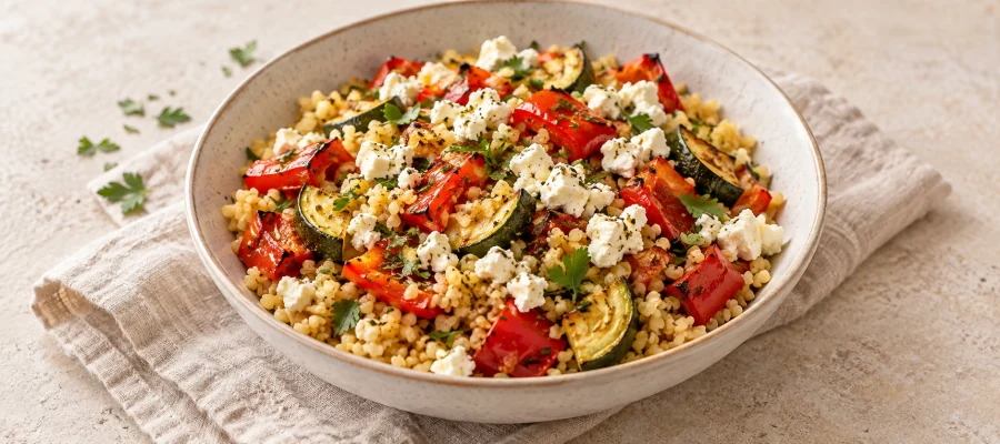 Bulgur mit Ofengemüse