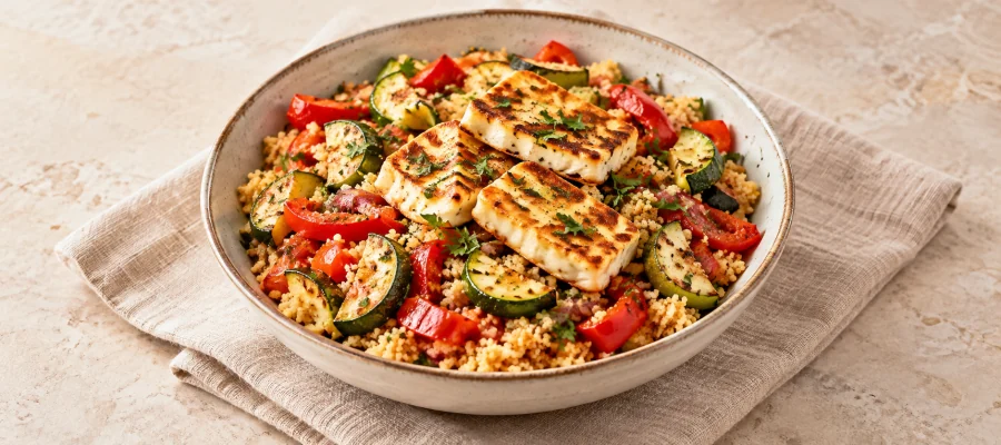 Halloumi-Couscous-Bowl