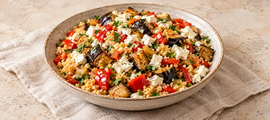 Auberginen-Couscous